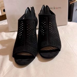 Women’s Style & Co. Haddiee 3 inch heels, black